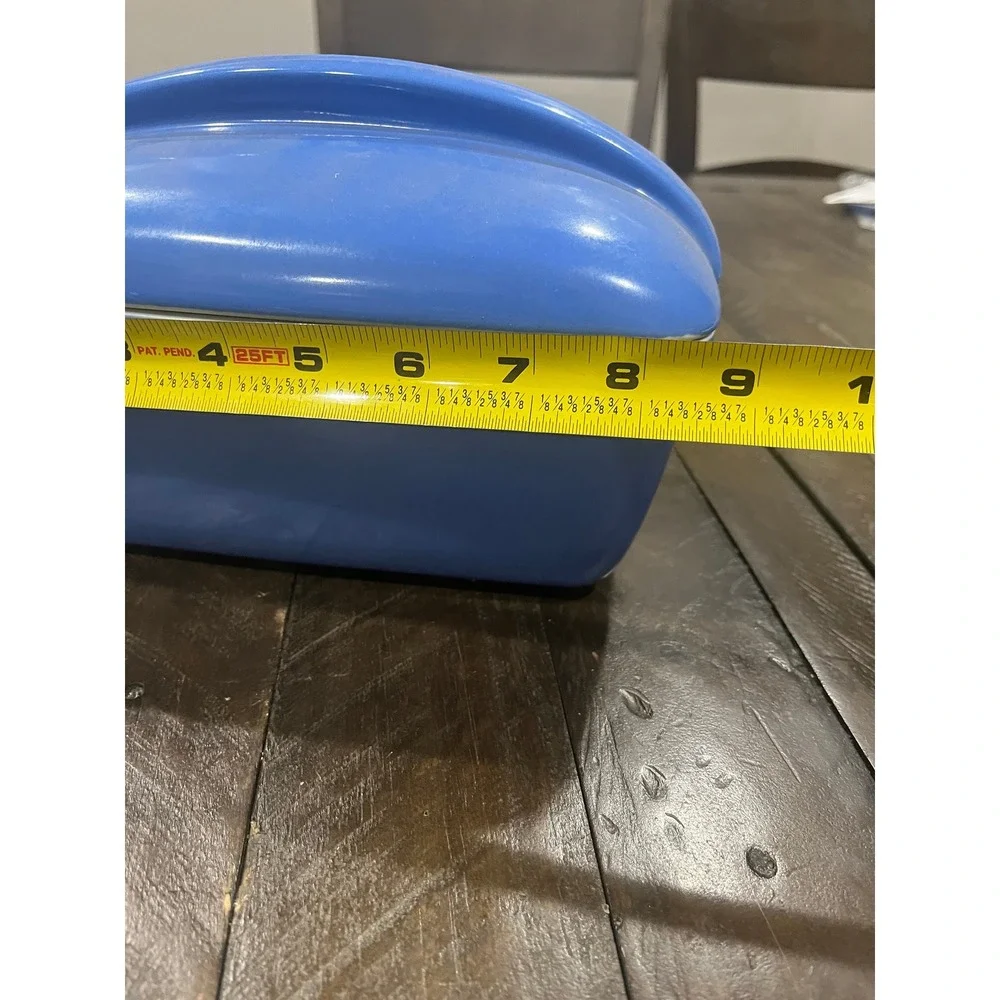 Hall Blue Ceramic Refrigerator Dish & Lid Vintage Art Deco 5014 for Westinghouse
